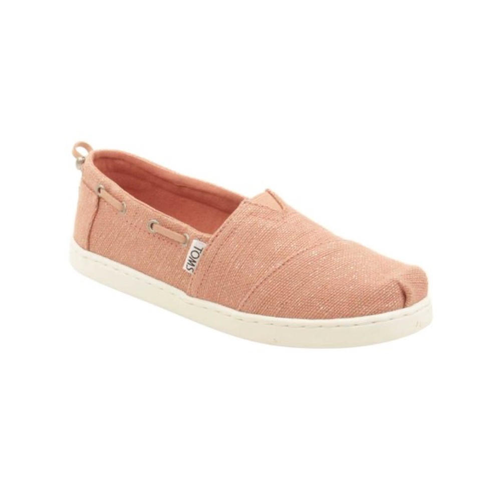 NEW: Toms 10011545 Deconstructed Alpargata Slip-on Bloom Metallic Jute SZ 5.5, 6